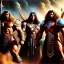 Placeholder: portrait oil on canvas, giants, the sons of Anak,with armor, mystical colors,insanely detailed,realistic,intrincate detail, 16k resolution, masterpiece,Simon Bisley,Frank Frazetta, Alex Horley,Tze Kun Chin,ARTHUR ADAMS