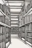 Placeholder: Library, state-of-the-art computers, book search. High-quality drawing, 8K