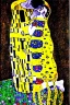 Placeholder: kissing cats, klimt, gold, gems, monet