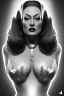 Placeholder: Joan Crawford as evil queen in black leather, busty, cleavage, dominatrix, curvy, angry, stern look. unreal 5, octane render, cinema4d, dynamic lighting, dramatic lighting, 4k, redshift render, highly detailed, hyper realistic,anthropomorphic