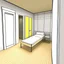 Placeholder: 無障礙房間具備平坦且止滑的地板，床的高度不會太高，床的旁邊有專門放輪椅的地方，四周牆壁設有立體的扶手，房間沒有門檻及高低不平的地方，床旁邊的牆壁設有緊急按鈕