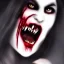 Placeholder: beatiful scary vampire