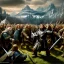 Placeholder: Epic massive Drawing the hobbit battle of the five armies estilo Van Gogh 4k