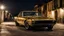 Placeholder: a car parked on the side of a street at night, a portrait, by Etienne Delessert, art photography, mustang, gold glow, miura, by emmanuel lubezki