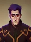 Placeholder: Portrait of a 30 year old strange gay warlock like Jake Gyllenhaal