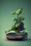 Placeholder: car eating plant