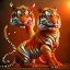 Placeholder: hot tiger goddess, by Mahmoud Sai, Cartographic, Circuitry, Golden Hour, Closeup-View, 16k, Lumen Global Illumination, Diffraction Grading ,