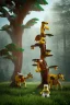 Placeholder: lego tree forest animals children