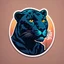 Placeholder: Panther Scout in sticker half-tone art style