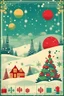 Placeholder: a christmas poster with room for text