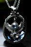 Placeholder: angel woman blone crystal cosmic, necklace