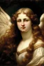 Placeholder: An Angel with long Aubern hair in the style of William Constable