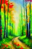 Placeholder: Paint a modern version of Monets path in the forest