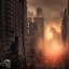 Placeholder: giant furry monster, destroying downtown New York city, dramatic, dramatic lighting, volumetric lighting, hyperrealism, 8k, high quality, photorealistic, lot of details