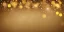 Placeholder: Festive abstract bokeh background - golden bokeh lights, beige - New Year, Anniversary, Wedding, banner