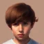 Placeholder:  boy, cute, young, brown hair, brown eyes, medium hair, close up, head and shoulders portrait, head and shoulders portrait, 8k resolution concept art portrait by Greg Rutkowski,