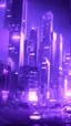 Placeholder: neon purple city