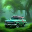 Placeholder: volumetric forest lush nature environment and background, concept study, close-up pencil sketch and color marker of 1955 chevrolet nomad monstertruck, house of kolor candy paint, hot wheels™, custom, car-toons, big moster truck, classic huge monster wheels, realistic shaded volumetric lighting, ambient occlusion, anime, backlight, random custom bodywork and coachbuilding by roy brizio