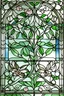 Placeholder: Stain glass of flowers and vines