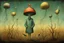 Placeholder: Surreal sinister weirdness Style by Duy Huynh and Dr Seuss and Zdzislaw Beksinski, the curious impostors of biohazard organism, masterpiece, strange inconsistencies and banal absurdities, eerie, weird colors, smooth, neo surrealism,