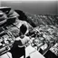 Placeholder: upper view of the iconic cliff of Vertigo [Boop-Boop-Be-Doop photo by helmut newton] she looks down