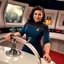 Placeholder: [Melissa Navia as Star Trek helmsman Erica Ortegas]