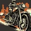 Placeholder: vintage illustration vector T-shirt of a motorcycle RIDE HARD no background