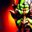 Placeholder: Ultra detailed fullbody Portrait in oil on canvas of Darth Maul merges Yoda ,intense stare,extremely detailed digital painting, extremely detailed face,crystal clear Big eyes, mystical colors ,perfectly centered image, perfect composition, rim light, beautiful lighting,masterpiece,8k, stunning scene, raytracing, anatomically correct, in the style of robert e howard and Ken Kelley and Ohrai Noriyoshi and Simon Bisley and tomzj1