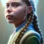 Placeholder:  Greta Thunberg girl, cute, beautiful, Native American, head and shoulders portrait, 8k resolution concept art portrait by Greg Rutkowski, Artgerm, WLOP, Alphonse Mucha dynamic lighting hyperdetailed intricately detailed Splash art trending on Artstation triadic colors Unreal Engine 5 volumetric lighting, long hair, brown eyes, black hair