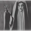 Placeholder: Russian Orthodox nosferatu with long arms and a robe made a human faces