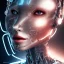 Placeholder: cyberborg, head, women, portrai, tron