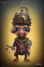 Placeholder: small cute steampunk mechanical monkey