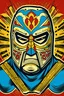 Placeholder: Korean Masked wrestler mask comic book