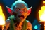 Placeholder: 4k full details full lights firestarter gollum singing in a metal band