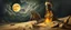 Placeholder: master oil painting by Rembrandt, good afternoon clay moon chill hyper bigger than life zebra dream smoking trickster golem peeking out of a sand twister whirlwind cocoon, all inside a bottle, and a big indian with mohawk and a totem