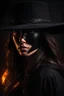 Placeholder: an extremely stacked 18-year-old Rylee Santiago as Zorro - gradated Background, professional quality studio 8x10 UHD Digital photograph by Scott Kendall - multicolored spotlight, Photorealistic, realistic stock photo, Professional quality Photograph. colored Fog - Multicolored lightning, 3D heart