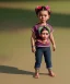 Placeholder: Frida toddler, full body, dramatic lighting, hyper realistic