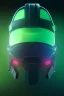 Placeholder: neon halo master chief helmet front 2d illustration