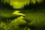Placeholder: A light yellow marsh with fireflies painted by Albrecht Durer