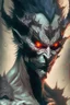 Placeholder: Sandman demon fused ,highly detailed, detailed, smooth, sharp focus, chiaroscuro, digital painting, rossdraws