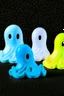 Placeholder: Spooky Ghosts in the shape of an outsole. Use only 3 colours.