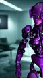Placeholder: cyborg nion purple Suspicion interested in-depth details HD 4K 8K
