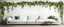 Placeholder: Hyper Realistic Green garlands on a rustic white lounge wall with vignette effect