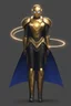 Placeholder: Golden Robot, Heavenly Angel Characteristcics, Sorcerer Supreme, Cloak, Humanoid, Halo Ring on his back.