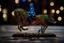 Placeholder: night, dark room, bioluminescent Coloured glass dynamically jumping horse set with gemstones, glittering metal stems and gemstone leaves on a room table sharp focus elegant extremely detailed intricate very attractive beautiful dynamic lighting fantastic view crisp quality exquisite detail gems and jewels S<AI Weight:1 Professional photography, bokeh, natural lighting, canon lens, shot on dslr 64 megapixels sharp focus Weight:0.9