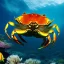 Placeholder: Giant Crab underwater by van Gogh 8k