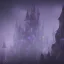 Placeholder: MAGIC CASTLE, ALIEN, FOGGY NIGHT, GLOWING, PURPLE, TOWERS, 4K, 8K, CINEMATIC