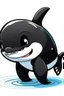 Placeholder: orca cartoon chibi with 2 leg