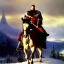 Placeholder: portrait of 'The Northman-Viking King on horse',ancient metal armor,castle,army, snow, cold, painting by gaston bussiere, greg rutkowski, yoji shinkawa, yoshitaka amano, tsutomu nihei, donato giancola, tim hildebrandt, evan lee,oil on canvas, cinematic composition, extreme detail,fit full head inside picture,16k