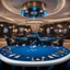 Placeholder: blue blackjack table